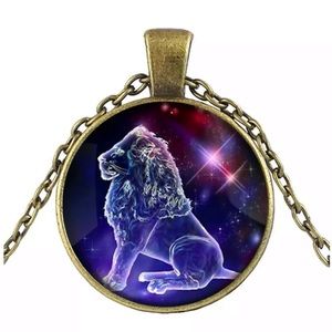 3/$25 Leo Astrology Zodiac GLOW Lion Necklace